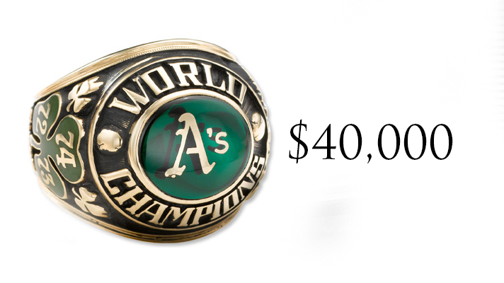 You can own a 1974 As world series ring