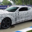2016 Camaro Test-Mule bumped into a tire wall