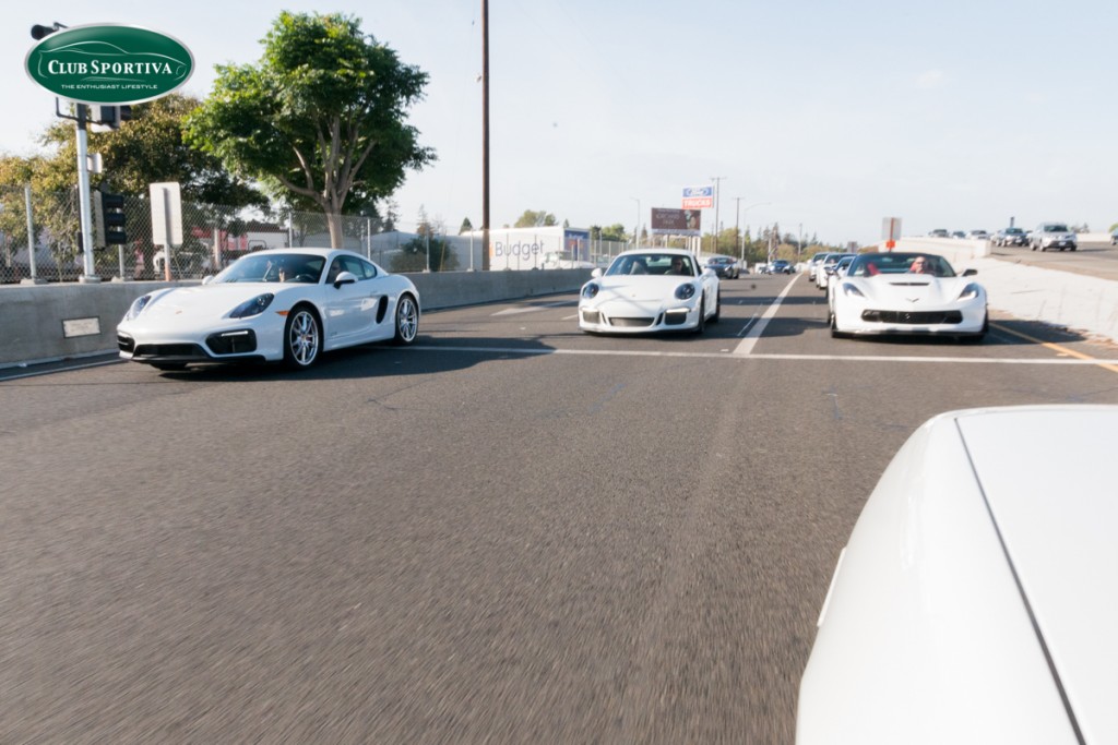Porsche Cayman GTS takes off on a Porsche GT3 and C7 Z06 Vette
