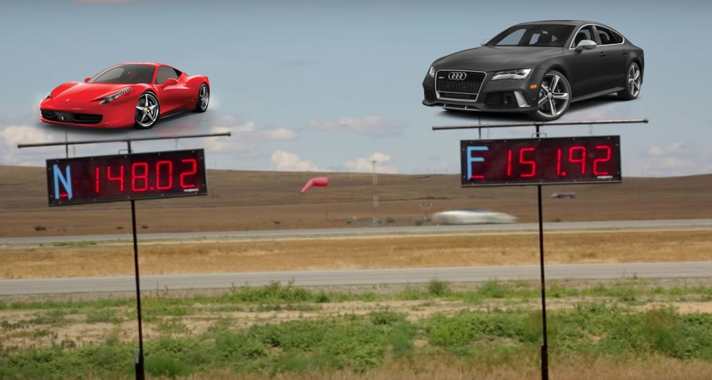 458 Italia vs RS7